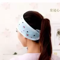 秋天月子帽孕妇帽产妇用品产后透气坐月子头巾产妇帽薄款女 魔术贴头巾兰色