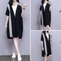 孕妇喂奶衣哺乳衣服期外出时尚夏天装季假两件大码韩版上衣连衣裙[3月8日发完] 黑色[常规款无拉链] S