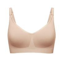 孕妇装内衣聚拢舒适 怀孕无钢圈哺乳期文胸 睡眠内衣喂奶胸罩 升级版肤色 S(32~34码)