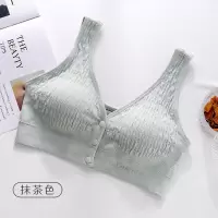 孕妇文胸舒适透气母乳喂奶哺乳胸罩无钢圈聚拢防下垂怀孕期内衣棉 S6610-1件装【抹茶】 M
