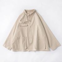 工装外套女春秋季韩版宽松BF2021初秋新款潮百搭森系风衣学生胖mm 杏色444 M 建议100-120斤 偏大