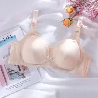 哺乳内衣女聚拢防下垂收副乳秋冬纯棉产后喂奶文胸前开扣孕妇胸罩 8010肤色 34/75【BC通杯】
