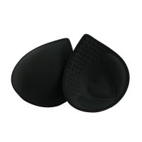 天然乳胶胸垫片聚拢内衣罩杯透气除螨内衣美背抹胸瑜伽服文胸插片 黑色 M码