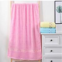 高档纯棉浴巾女毛巾女小苹果浴巾女不掉色柔软吸水洗澡巾面巾 [1条长140宽70+粉]苹果浴巾
