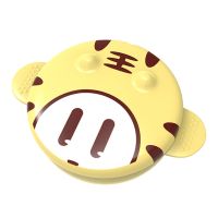 婴儿专用碗新生儿宝宝辅食碗勺套装玻璃吸盘碗吃米粉可蒸煮餐具 可爱老虎餐碗