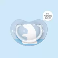 安抚奶嘴婴儿硅胶安睡型奶嘴初生儿宝宝超软安慰奶嘴 N989纷趣-S号（可爱萌宠-北极熊 1个 2个减3元 3个减5