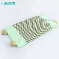 儿童枕头纯棉婴儿宝宝枕头0-3-5岁四季幼儿园可拆洗防偏头定型枕 决明子枕芯+绿色鸡宝宝枕套