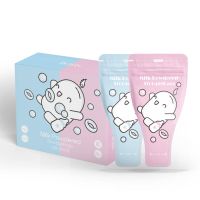 美国蓝粉双色一次性小号分装袋奶粉盒外出便携式奶粉袋 1盒36只