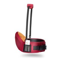 婴儿背带单凳腰凳宝宝坐凳子抱娃神器四季通用背小孩的背带单凳款 最新升级版腰凳十肩带(红色)