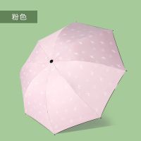 全自动晴雨伞遮阳防晒防紫外线折叠卡通动物乐园彩虹儿童伞 八骨黑胶加固型[麋鹿]粉红