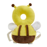 加大送横固带婴儿防摔护头枕宝宝学步护枕头防磕后脑防后摔枕神器 小号水晶超柔小蜗牛款(5月-6月)