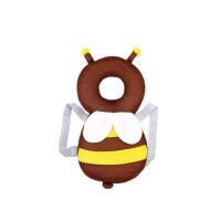 婴儿防摔护头枕宝宝护头神器学步带夏季儿童头部后脑保护垫防撞枕 小号超柔蜜蜂+横固带+捏捏响