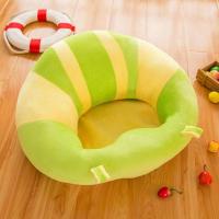 宝宝坐凳椅儿童学座椅幼儿靠背椅子婴儿学坐沙发卡通小沙发餐椅 绿色条条款 40*48