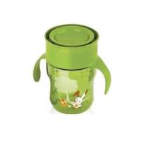 飞利浦儿童水杯家用学饮杯宝宝水杯带手柄自然啜饮杯 绿色