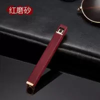 创意迷你充气打火机明火金属便携砂轮式香菸模型个性打火机男女式 红磨砂 单机+烟嘴