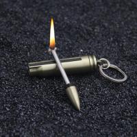 户外应急用便携钥匙扣金属子弹头防水万次火柴煤油打火机点火神器[3月26日发完] 尖头辣椒
