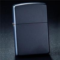 {买一送三}煤油火石砂轮男老式复古金属彩冰超薄防风打火机 黑漆