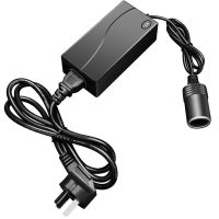 220v转12v电源转换器家用插座车载吸尘器冰箱适配器点烟器转接头 [黑色]220n转12v转换器