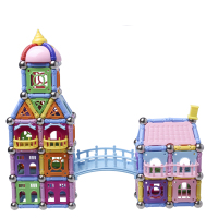 磁力棒426件收纳袋装儿童益智磁性吸石拼撘百变磁力积木玩具