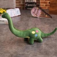 恐龙玩具毛绒梁龙布娃娃睡觉抱枕儿童男孩女生日礼物恐龙玩偶公仔 绿色 梁龙 普通款无音乐 全长 80厘米含尾巴