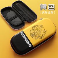 变形金刚笔袋多层大容量可爱小学生文具袋男孩子个性铅笔盒初中生 黄色(变形金刚)送10支铅笔