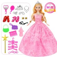 伊梦丝芭比娃娃套装玩具屋大礼盒女孩公主过家家豪宅别墅全套洋 特惠散装W1款 46件套