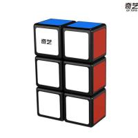 223魔方233 二二三魔方长方形魔方实色233异形益智早教魔方 奇艺 123[亮黑底贴片]