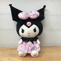 kuromi 库洛米恶魔星黛露娃娃迷你可爱公仔兔子毛绒玩具 正常发货 粉色裙子库洛米