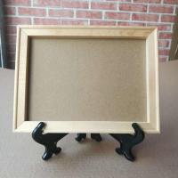 超轻粘土框4开8开A4方形原木挂扣相框彩泥橡皮泥手工绘画框 原木色 15*15(常规款2个)