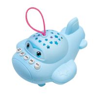 婴儿早教故事机儿童宝宝催眠投影安抚小飞机多功能玩具0-6个月12 蓝色小飞机(无赠品)