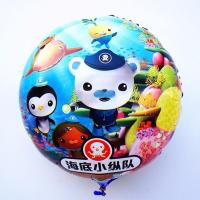 会飞儿童气球批发卡通多款小猪佩奇超大号 摆摊100个装打氢气飘空 圆形巴克船长 20个的价格