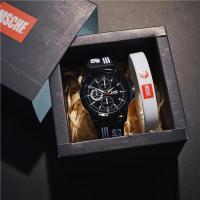 送男朋友礼物有意义实用男孩子初中生同学兄弟友情青少年生日礼物 黑盘 手表+备用电池