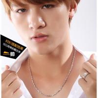 元宝链999纯银项链男无吊坠锁骨链银链子送朋友男朋友生日礼物 元宝项链2.5m 55cm