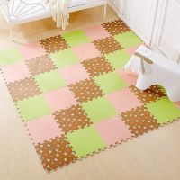 加厚泡沫地垫拼接卡通拼图儿童爬行垫卧室宝宝爬爬垫地板垫子 图案随机30*30*1.0 9片/无甲醛