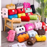 多功能抱枕批发熊本熊龙猫公仔毛绒玩具手暖宝插手捂手睡觉小枕头 10个以上6.5元1个 30*20厘米(带拉链 可拆洗)