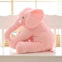 大象公仔毛绒玩具安抚抱枕陪睡娃娃宝宝睡觉玩偶 粉红 大象公仔(60cm)