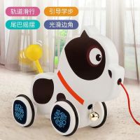 儿童小狗玩具狗狗走路会叫电动智能拉线机器益智男孩女孩1岁2宝宝 [普通款]斑点小狗