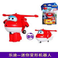 新款超级飞侠玩具套装大号变形机器人乐迪金小子佩佩雷克儿童玩具 迷你变形乐迪(正品有防伪码)