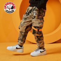 男童裤子儿童迷彩运动裤韩版2021春装新款中大童宽松长裤潮 M019迷彩单裤 110