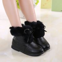 女童鞋靴子秋冬款加绒儿童长靴2021年冬季新款中大童高筒靴马丁靴 黑[加绒]893 27 内长约16.6CM