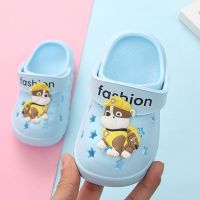 汪汪队拖鞋儿童男女 1-3岁宝宝婴幼儿软底防滑包头拖鞋大童沙滩鞋 天蓝色 汪汪队 内长13厘米(适1.5岁左右)130