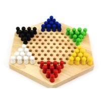 木质六角跳棋成人儿童益智亲子互动桌面游戏小学生棋类智力 巧之木六角跳棋