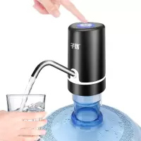 桶装水抽水器家用双泵出水充电动抽水神器纯净水大小桶装水压 黑蝙蝠双泵快速出水