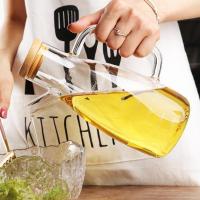 玻璃油壶厨房 家用大号容量防漏装油瓶 油罐醋瓶酱油瓶调味瓶套装 700ml油壶