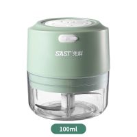 电动打蒜器厨房蒜泥神器多功能辅食绞肉机全自动捣蒜器搅蒜器 绿色 电动款小杯(适合绞肉)