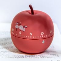 时间管理器厨房定时学习计时器卡通创意机械计时小孩学习自律神器 果蔬-苹果