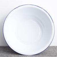 医用搪瓷盆白色加厚36老式脸盆40cm菜盆大号洗衣盆洗澡盆家用怀旧 白色36厘米0.8斤