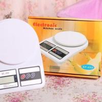 家用小型SF-400电子秤台秤挂秤2-10KG/1g 烘焙精准食物称克称 5KG/2g英文版裸机无电池无光版