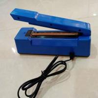 100型手压式封口机 月饼牛轧糖茶叶等视频封口机 送发热丝布 蓝色封口长度100型 2MM