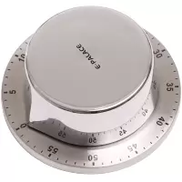 厨房定时器烹饪烘焙计时器闹钟倒计时防水记时器机械提醒器日本 机械定时 不需要电池不锈钢材 易清洗